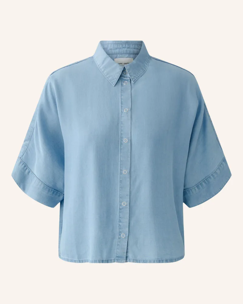 Oui  Bluse blau Blau