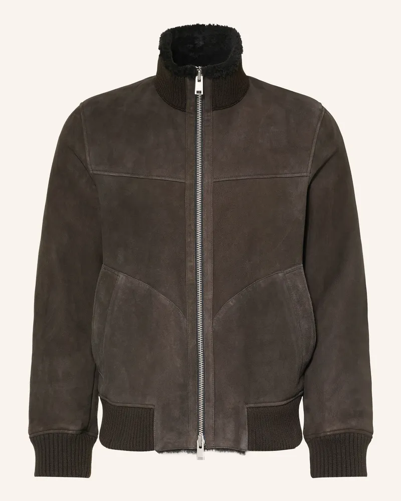 Arma Lederjacke Arek schwarz Dunkelgrau