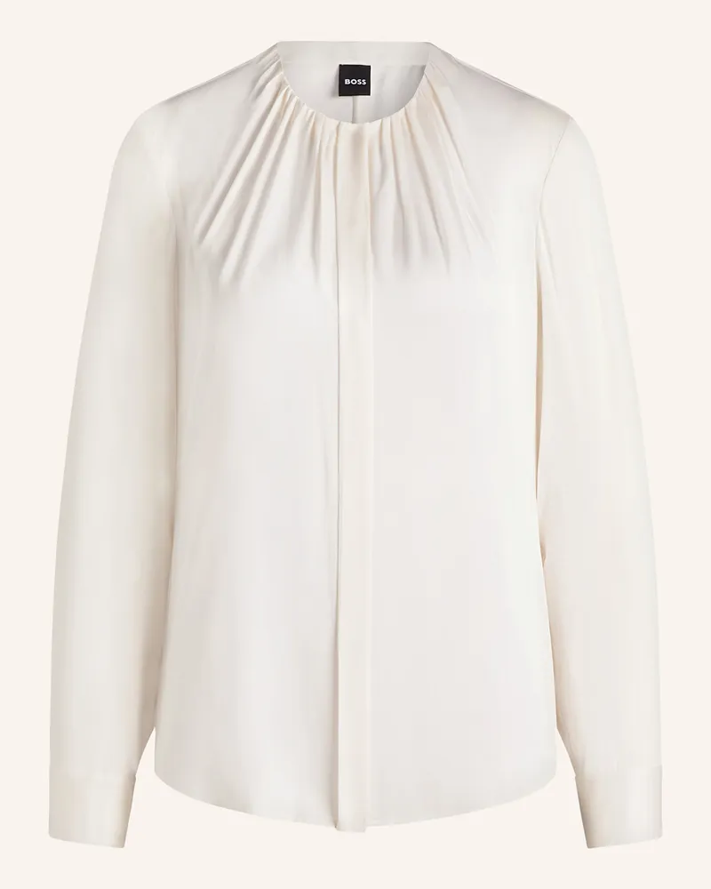 HUGO BOSS Seidenbluse BANORAH Weiss