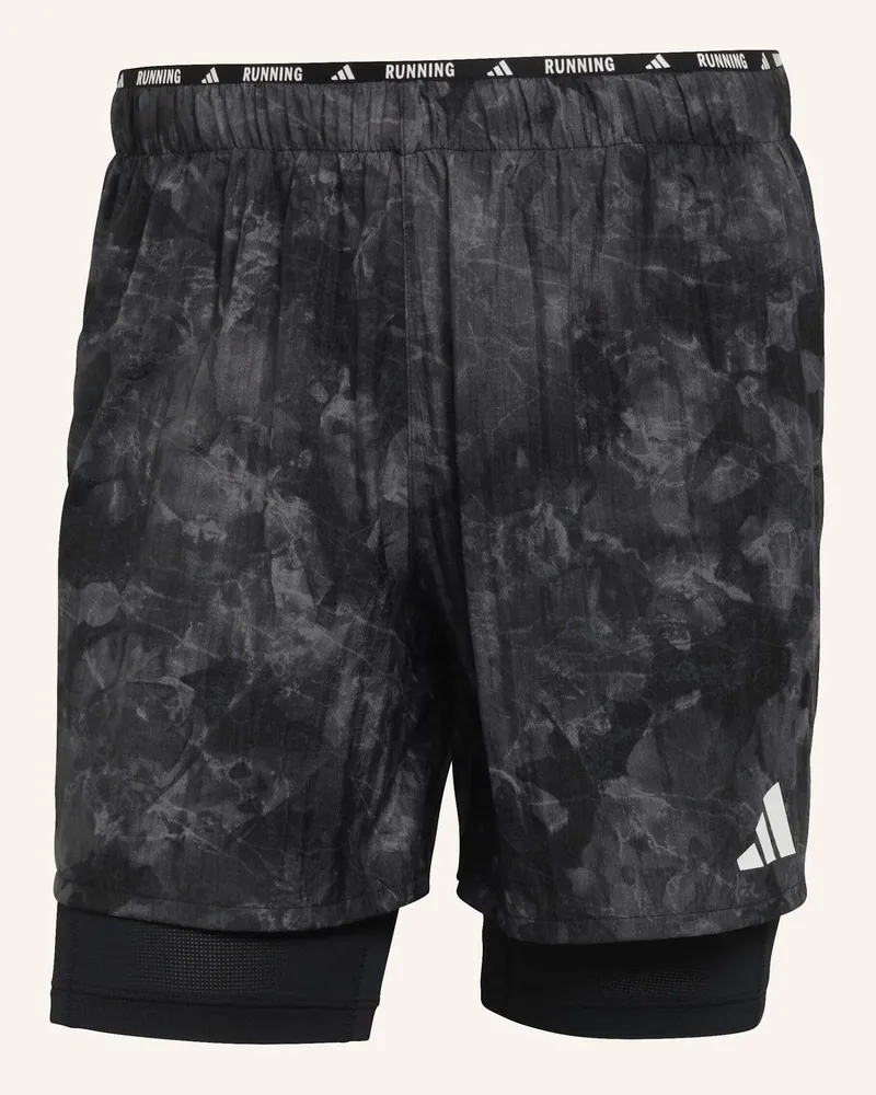 adidas ADI365 SPRAY DYE 2IN1 SHORTS Grau