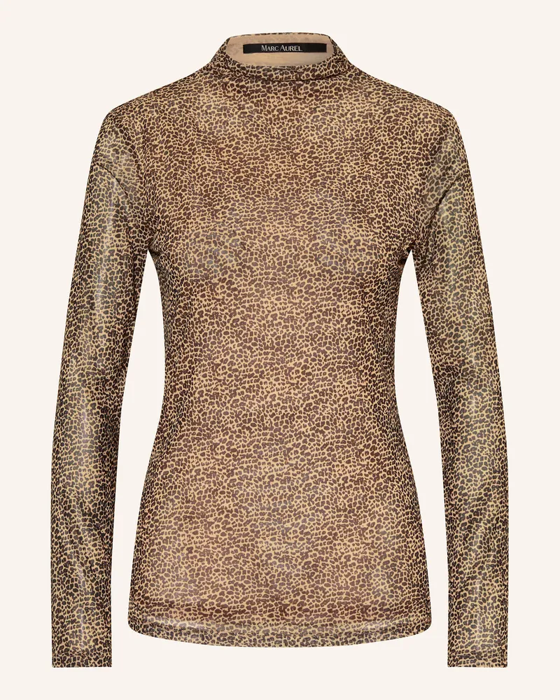 MARC AUREL Longsleeve aus Mesh Cognac