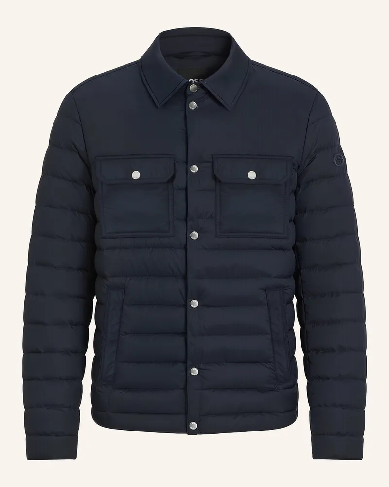 HUGO BOSS Casual Jacke H-DAHANSO Dunkelblau
