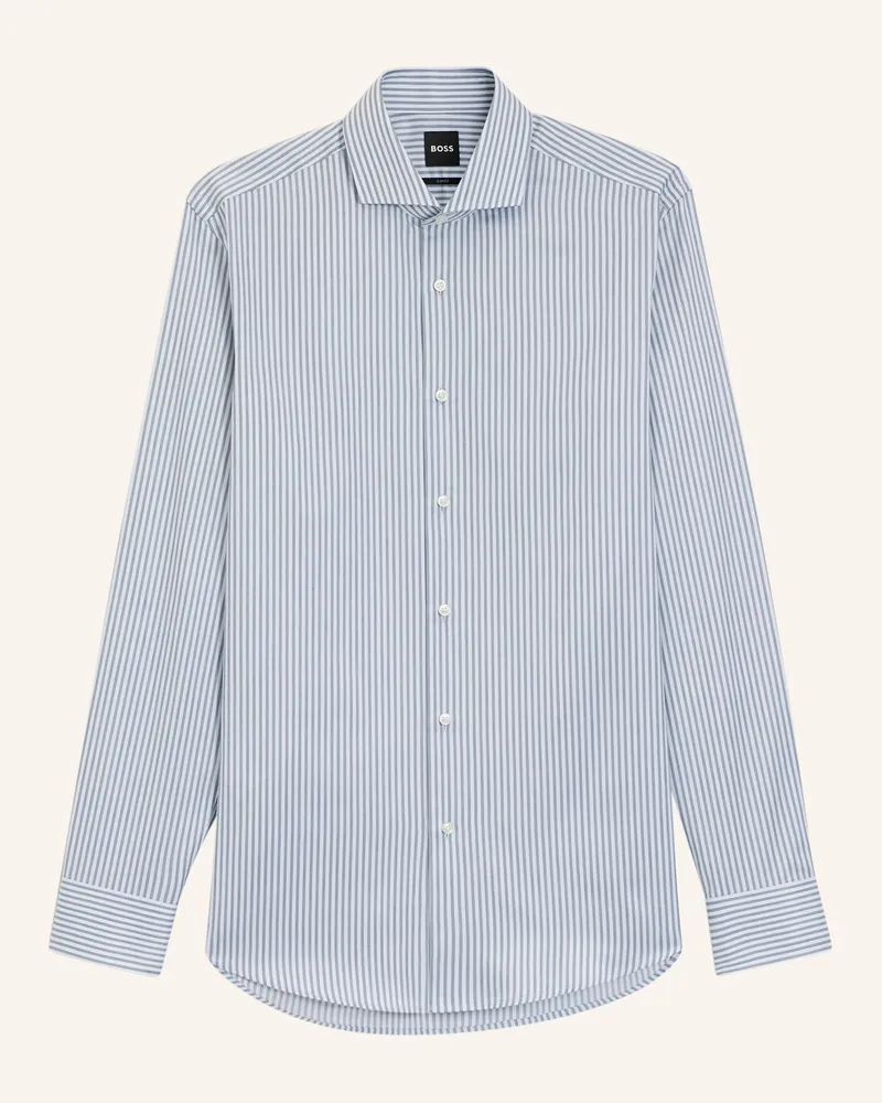 HUGO BOSS Business Hemd H-HANK-SP-C1-261 Slim Fit Dunkelgrün