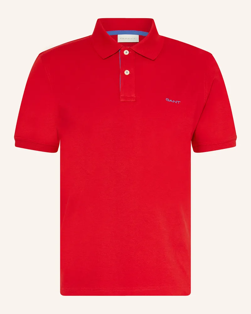 Gant Piqué-Poloshirt Rot