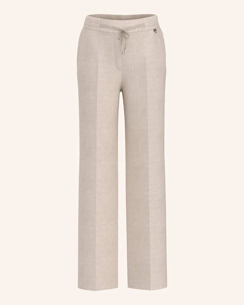 Marc Cain Marlenehose Washington Aus Flanell weiss Creme