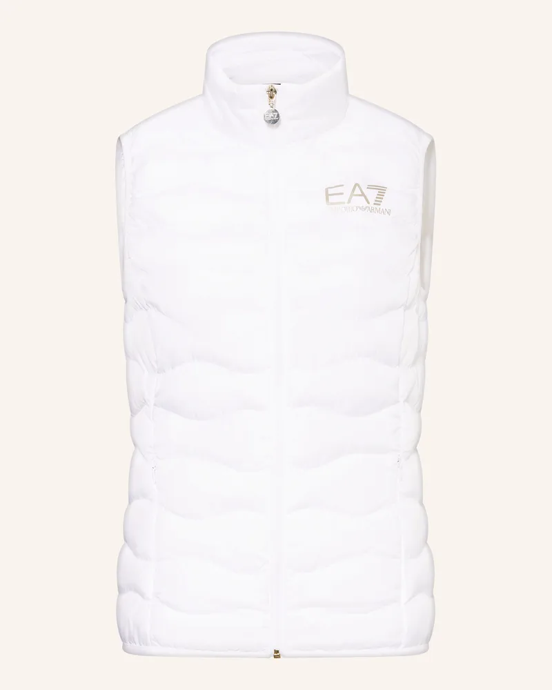 EA7 Funktionsweste Train Core weiss Weiss