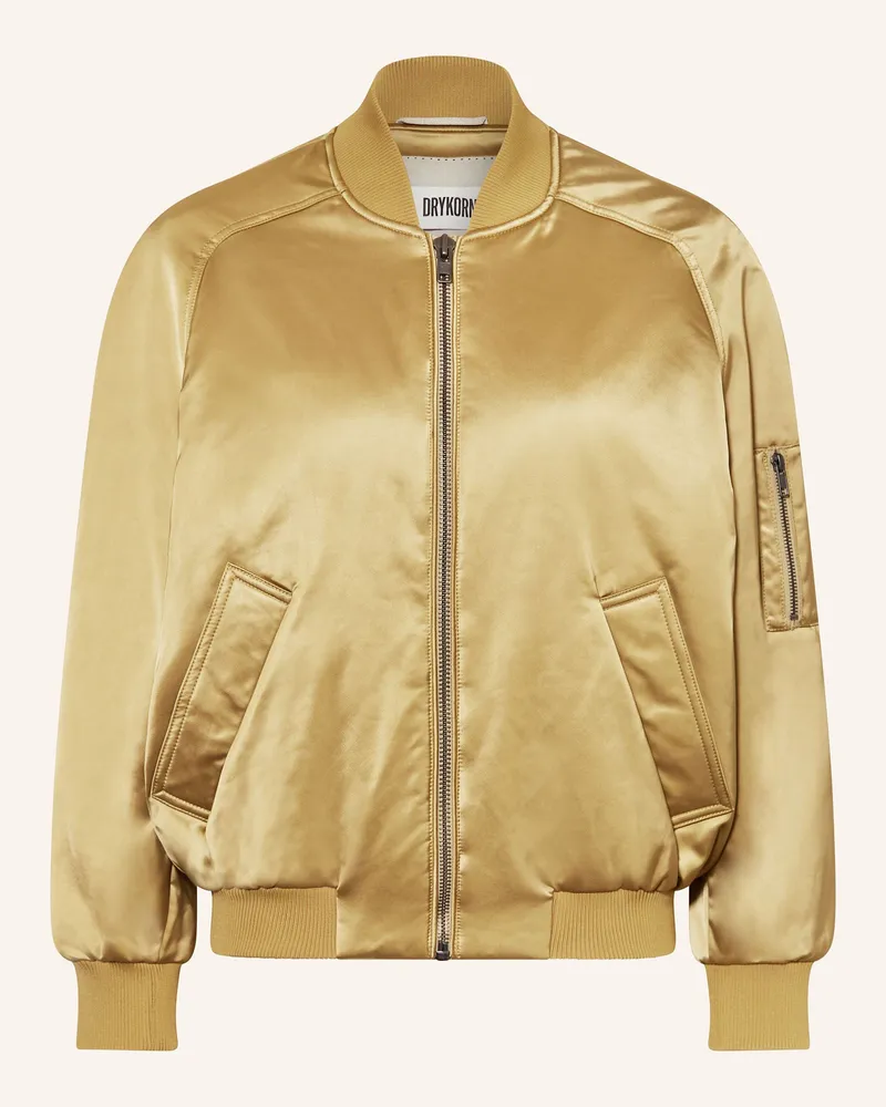 Drykorn Satinblouson Brays gruen Braun