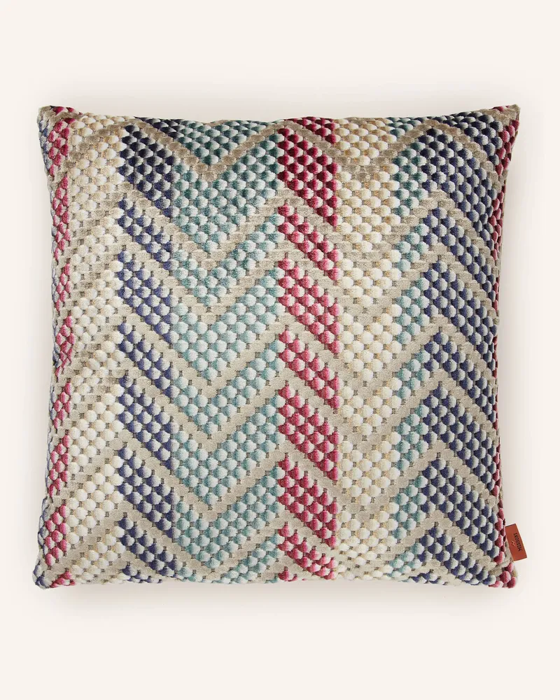 Missoni Home Dekokissen SQUAME mit Daunenfüllung Grau