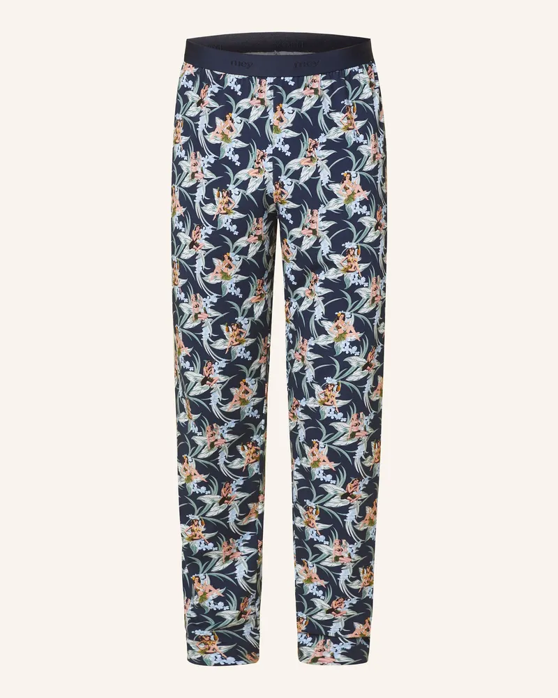 Mey Schlafhose Serie TROPICAL BLISS Dunkelblau
