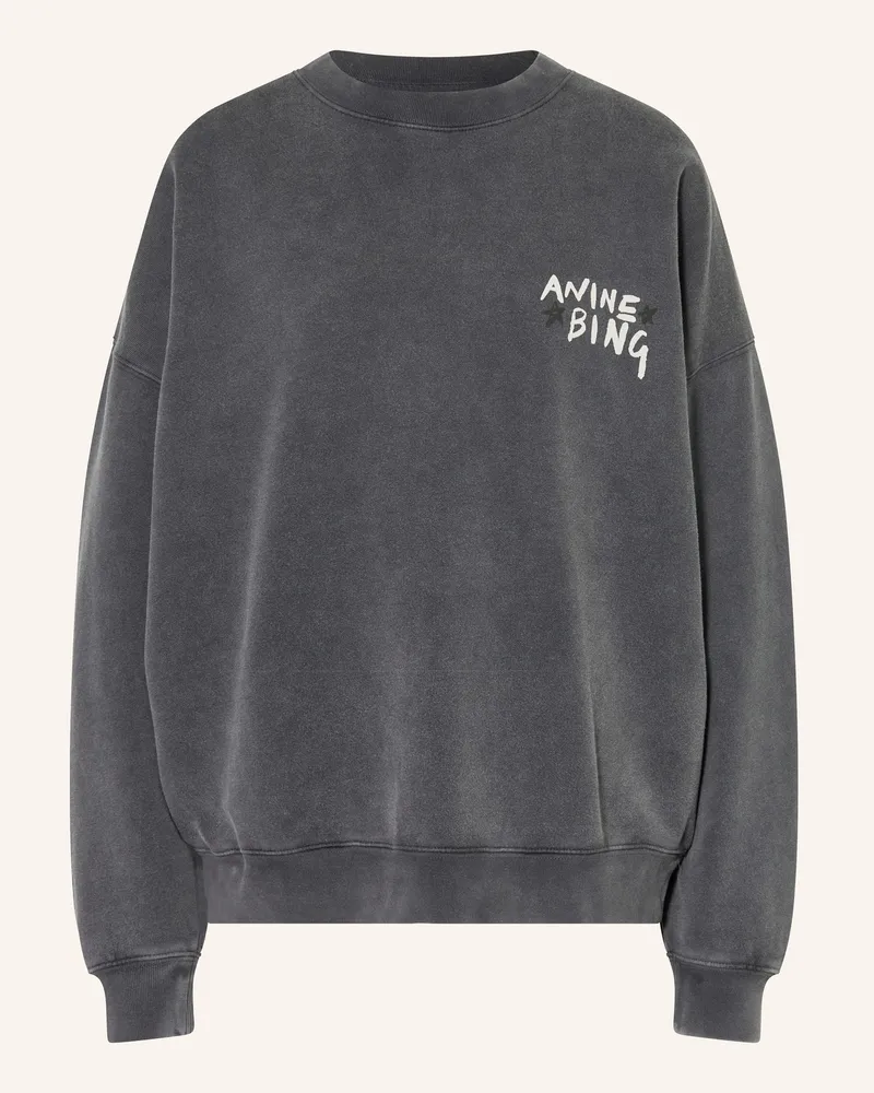 Anine Bing Sweatshirt MILES Schwarz