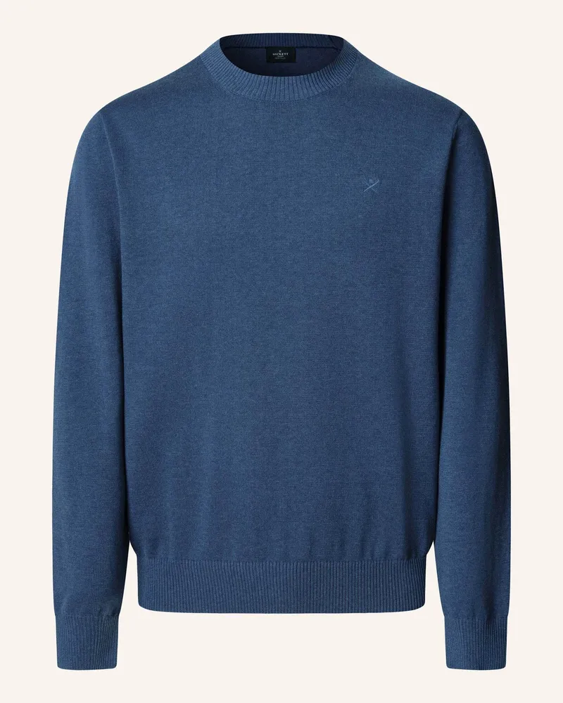 Hackett Pullover Ess Cotton Crew blau Blau
