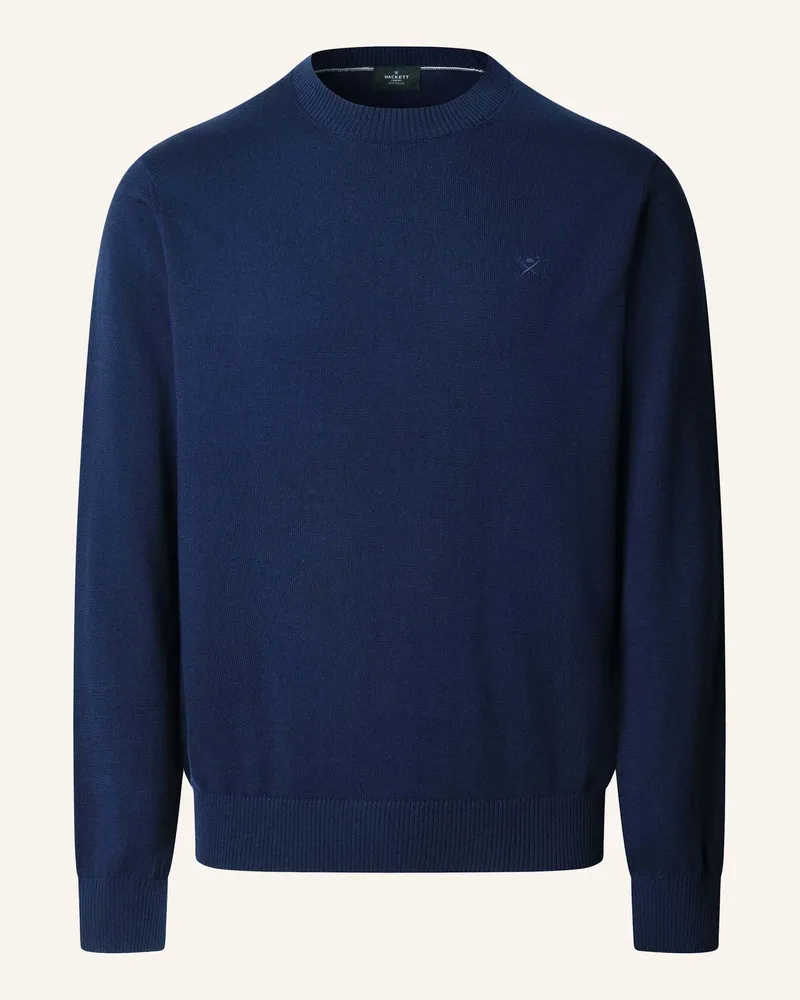 Hackett Pullover Ess Cotton Crew blau Blau