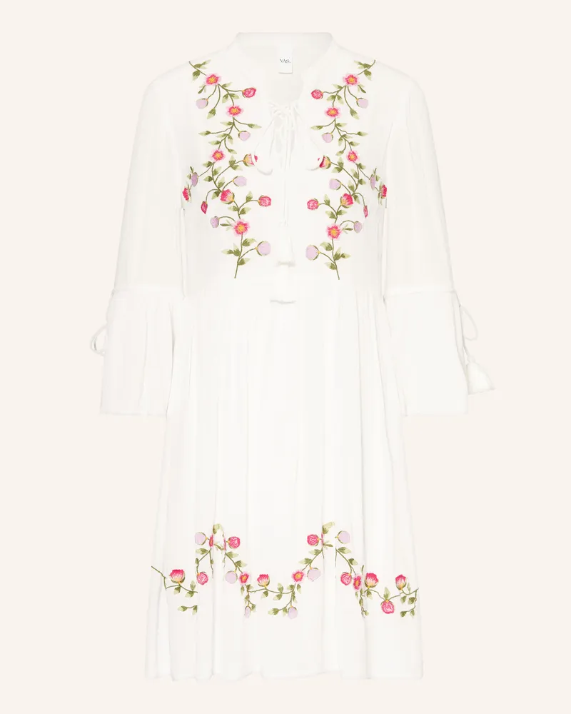 Y.A.S Musselinkleid mit 3/4-Arm Weiss