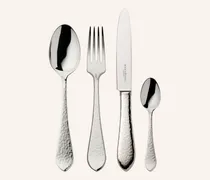 4-tlg. Besteckset MARTELÉ (150g versilbert