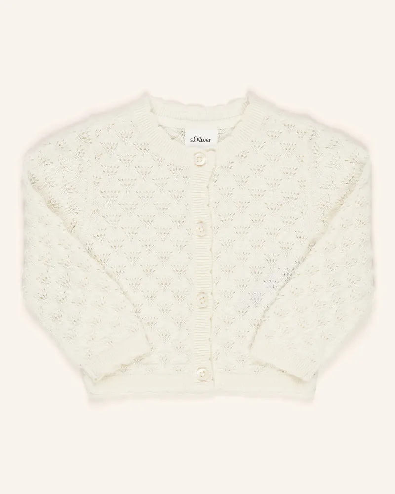 S.Oliver Strickjacke Creme