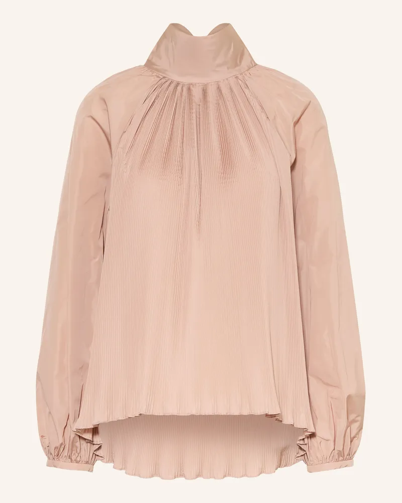 Max Mara Schluppenbluse Valle Mit Plissees rosa Rosé