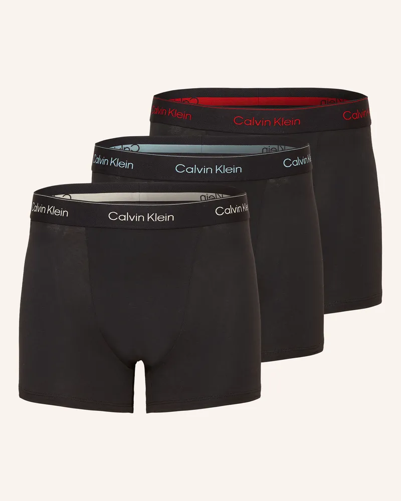 Calvin Klein 3er-Pack Boxershorts Icon Cotton Stretch schwarz Schwarz