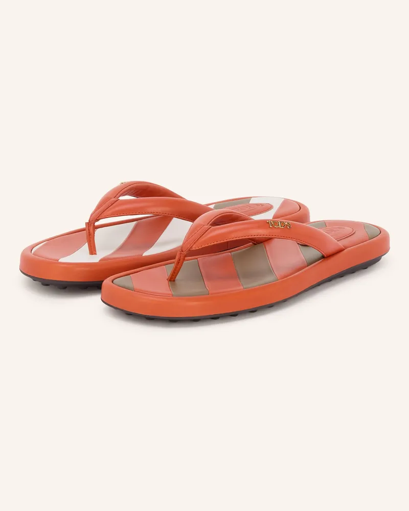 TOD'S Zehentrenner GOMMA Dunkelorange