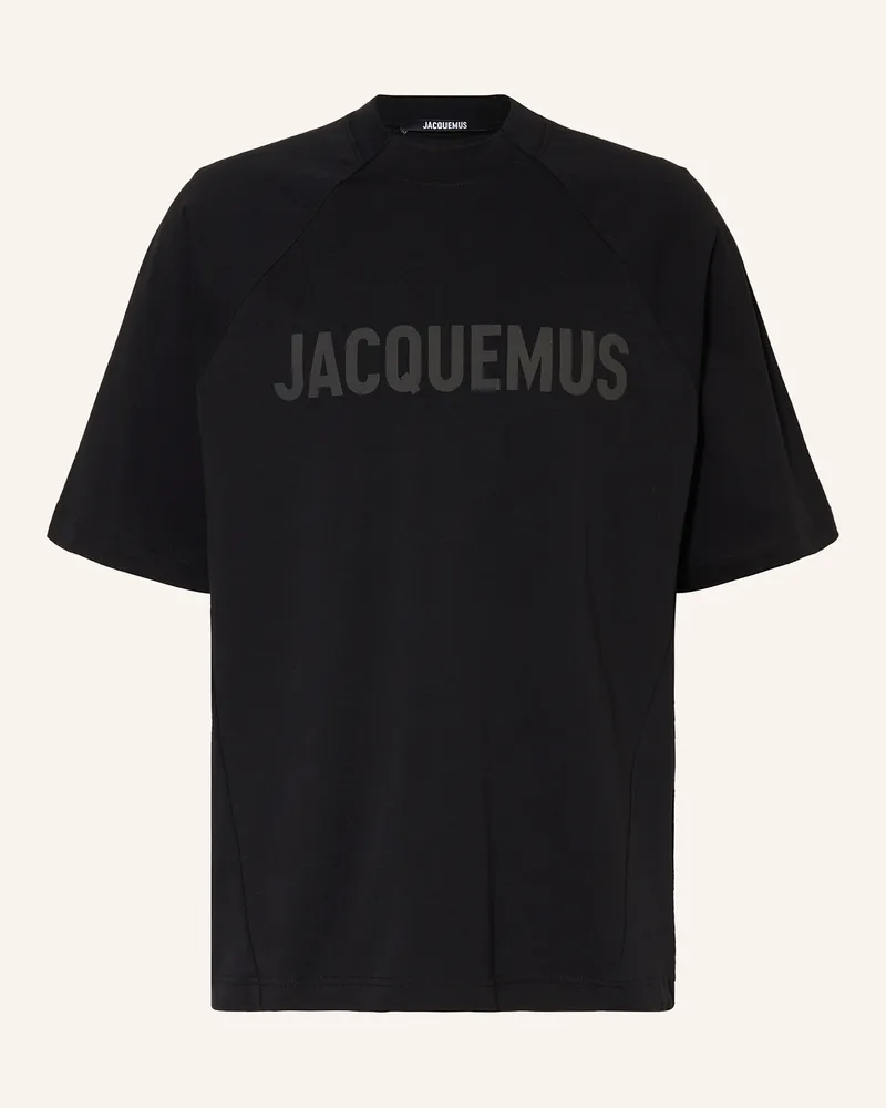 Jacquemus T-Shirt LE TSHIRT TYPO Schwarz