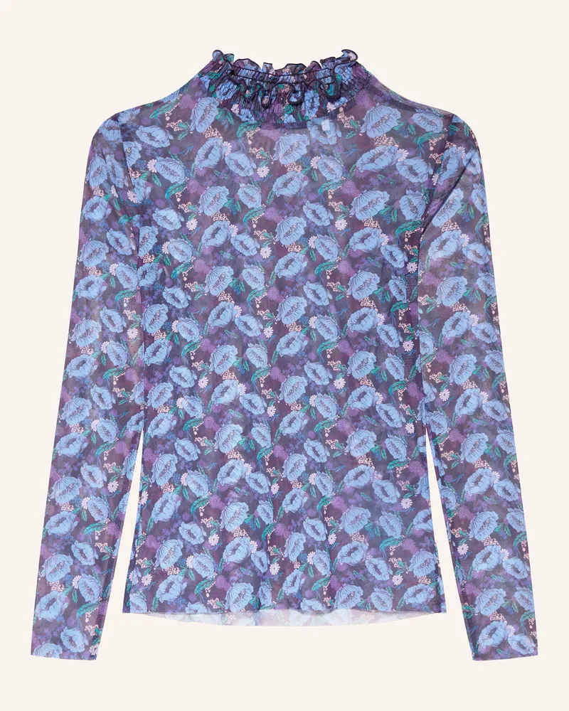 Rich&Royal Blusenshirt Mit Rüschen blau Fuchsia