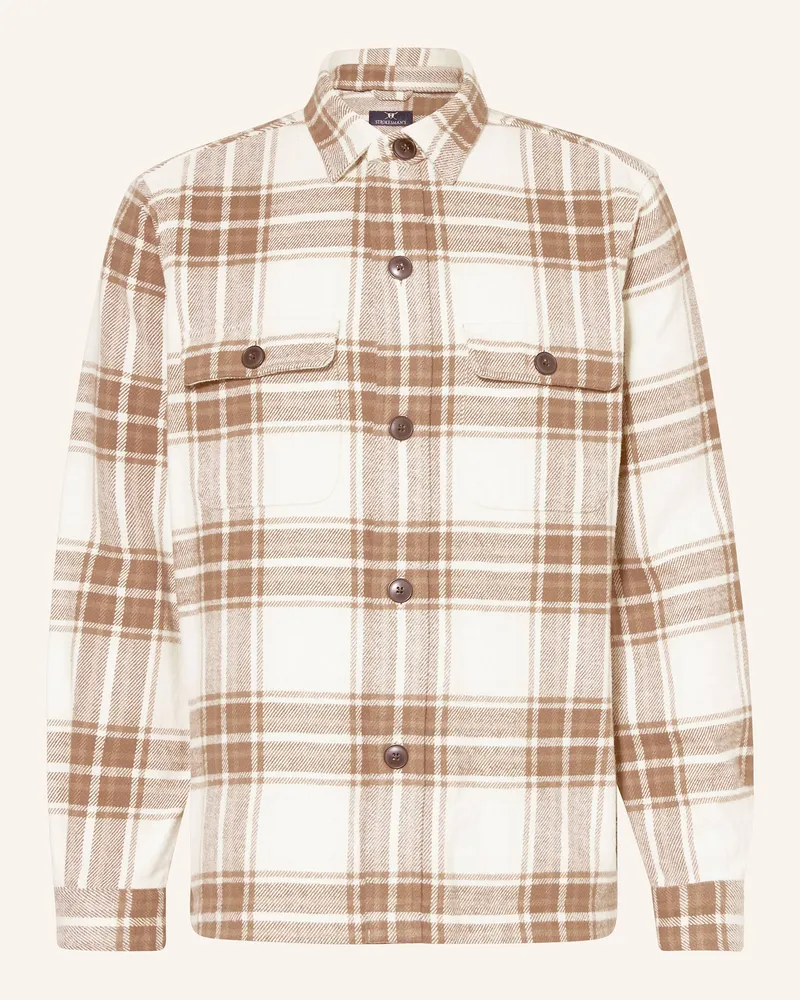 Strokesman's Flanell-Overshirt beige Ecru