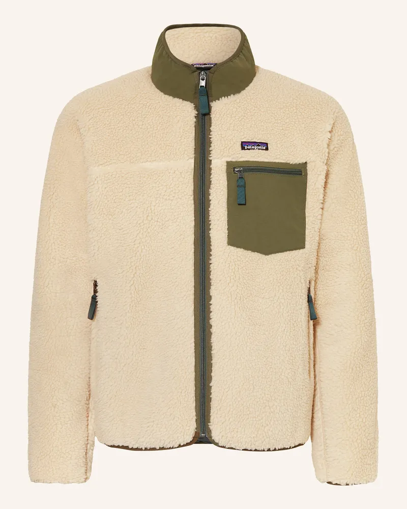 Patagonia Fleecejacke CLASSIC RETRO-X® aus Teddyfell Ecru