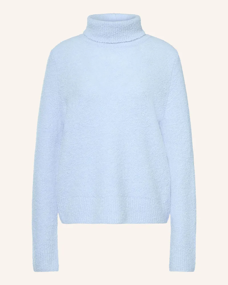 HUGO BOSS Rollkragenpullover Fubrini blau Hellblau