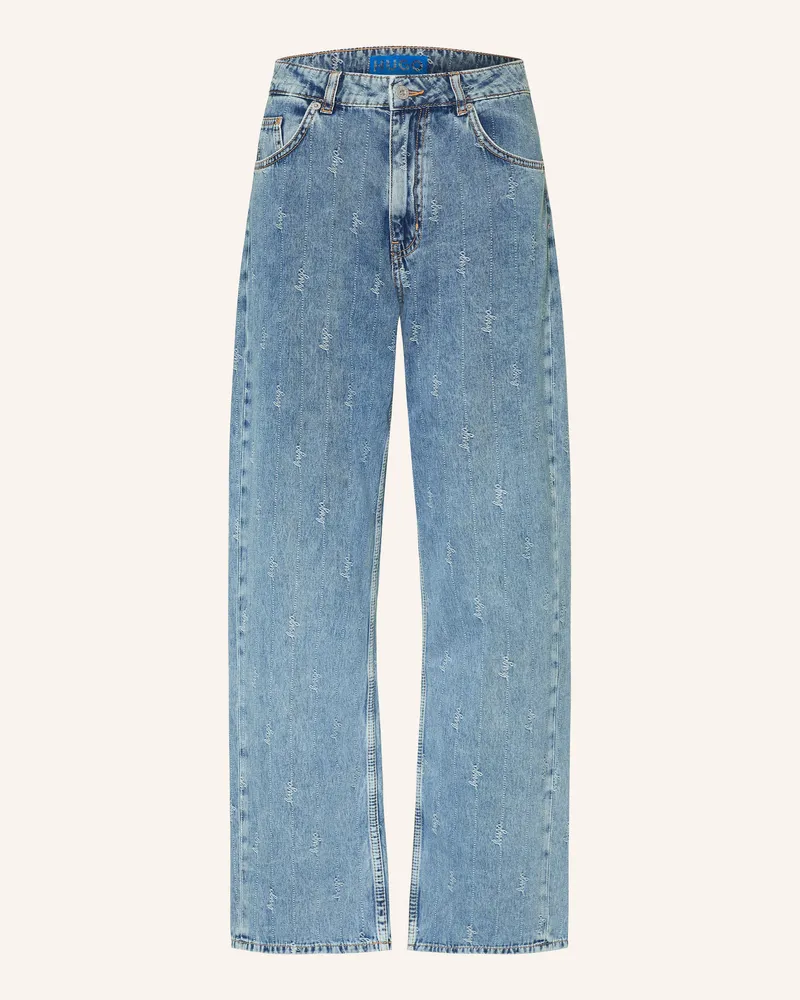 HUGO BOSS Straight Jeans Leni blau 997