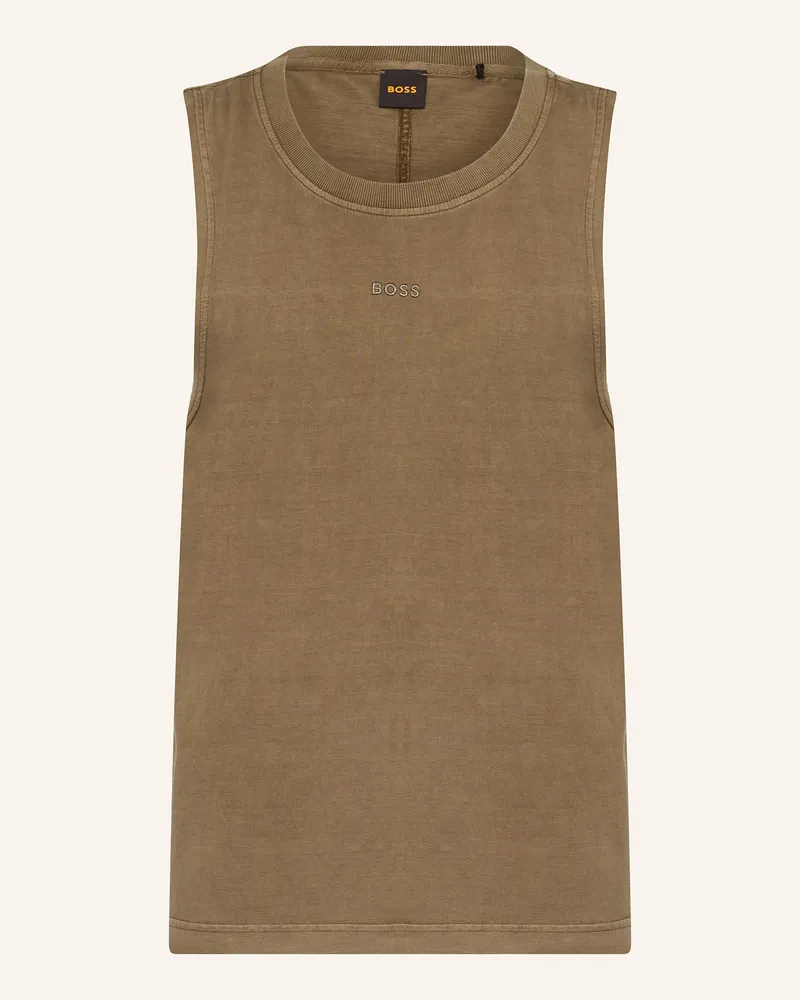 HUGO BOSS Tanktop OCEANPALETTE Hellbraun