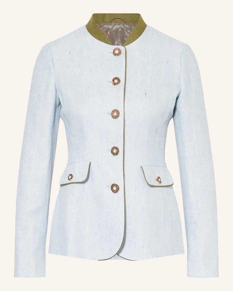 Habsburg Leinenjanker Mariella blau Hellblau