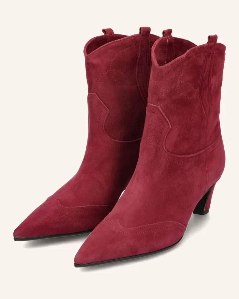 Thea Mika Cowboy Boots Dunkelrot