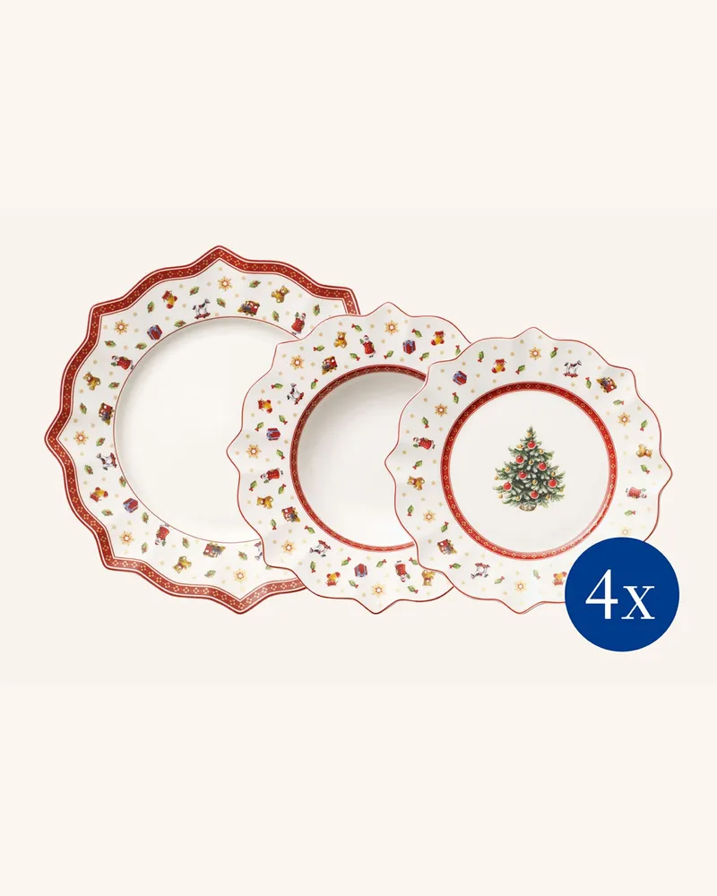 Villeroy & Boch Teller-Set, 12-Teilig Toy's Delight rot Rot