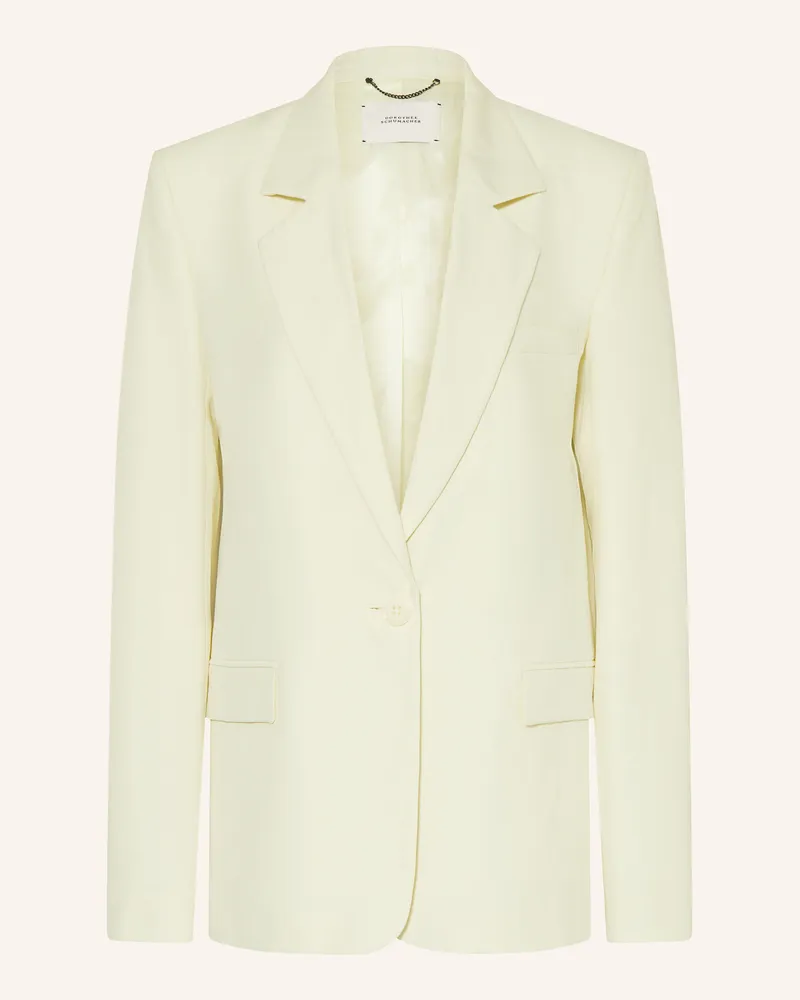 Dorothee Schumacher Blazer Summer Cruise Mit Leinen gelb Hellgelb