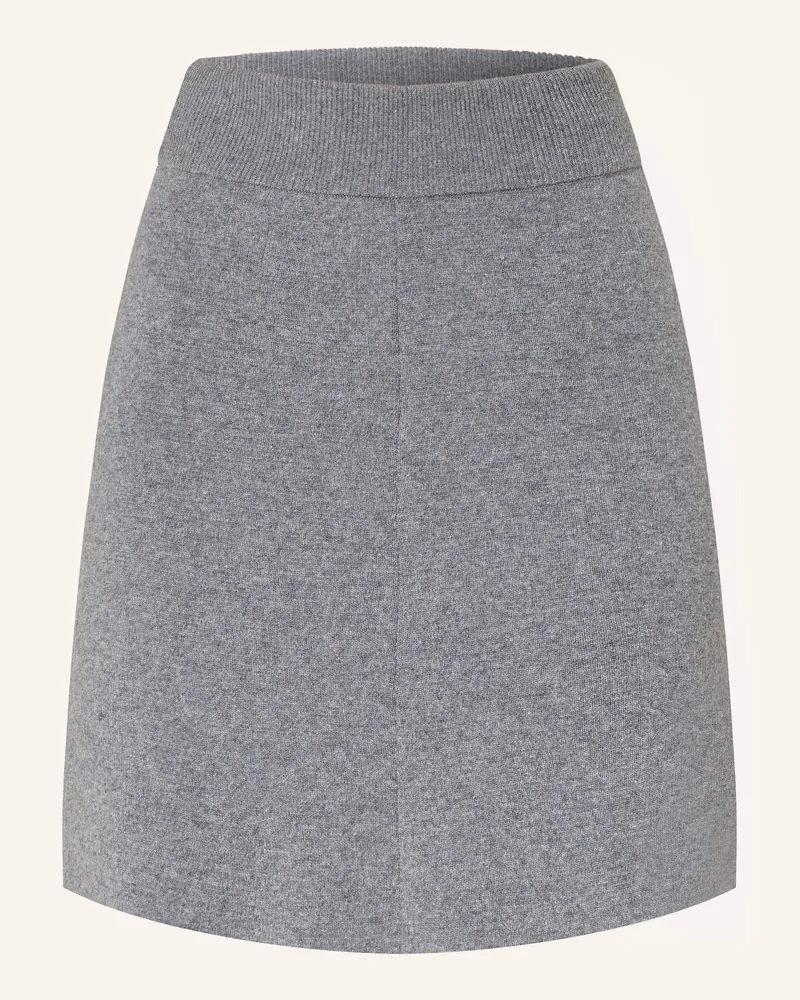 SoSUE Strickrock aus Merinowolle Grau