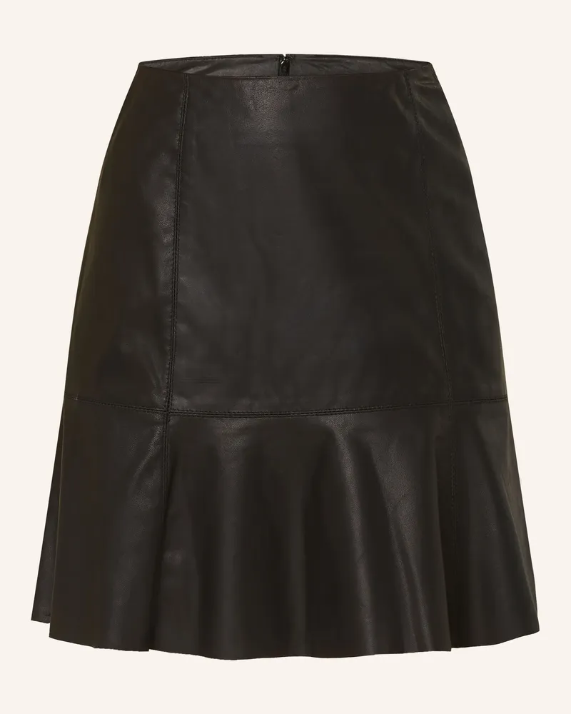 Y.A.S Lederrock schwarz Schwarz