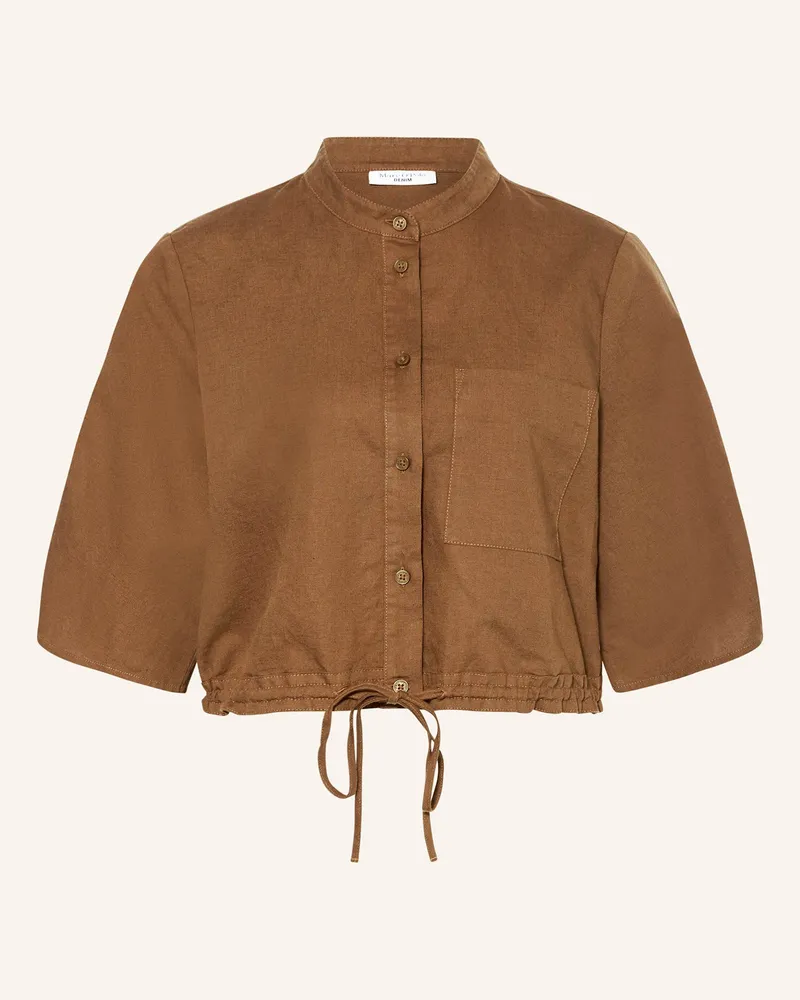 Marc O'Polo Hemdbluse Braun