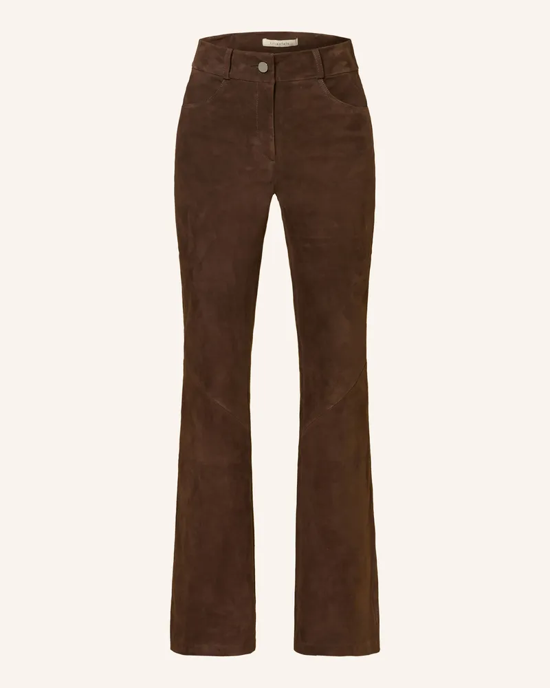 lilienfels Lederhose Dunkelbraun