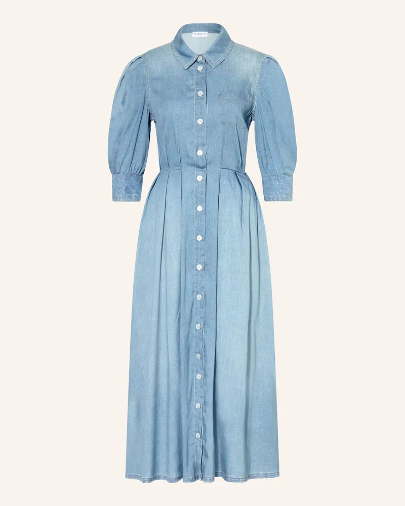 MARELLA Hemdblusenkleid MLSCERCHIA in Jeansoptik mit 3/4-Arm Blau