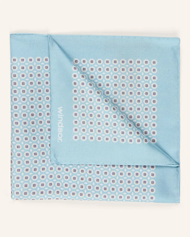 windsor. Einstecktuch blau Hellblau