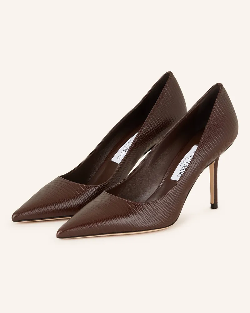 Jimmy Choo Pumps LOVE 85 Dunkelbraun