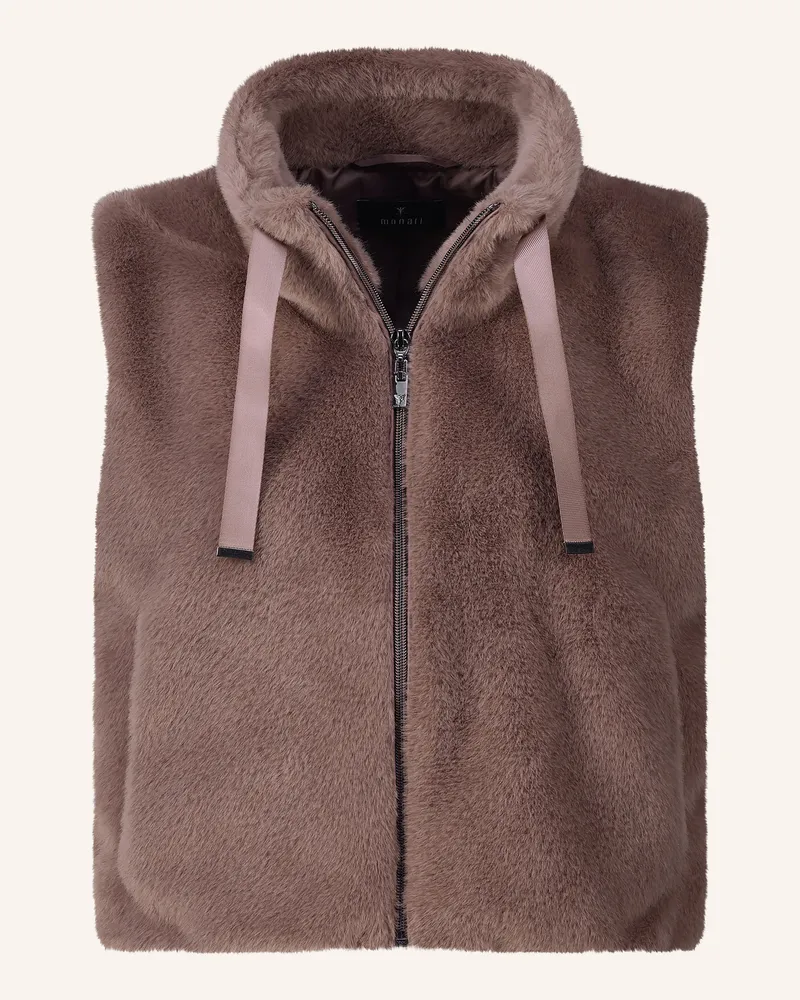 monari Kunstfell-Weste beige Taupe