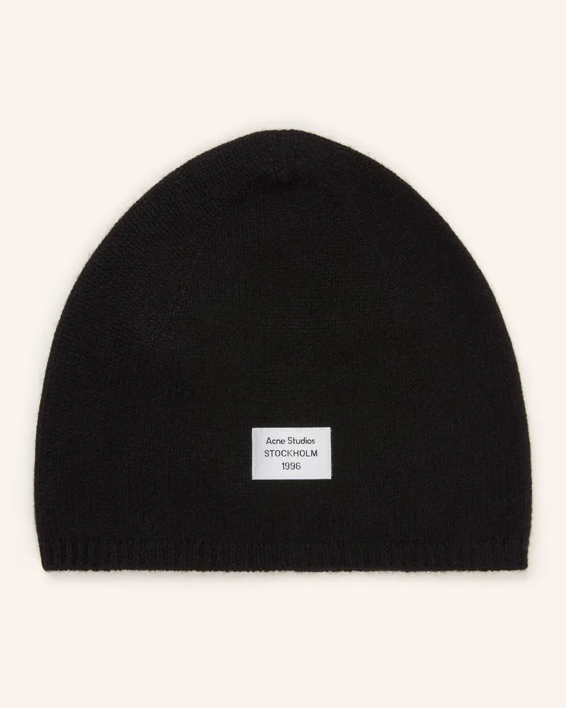Acne Studios Cashmere-Mütze schwarz Schwarz