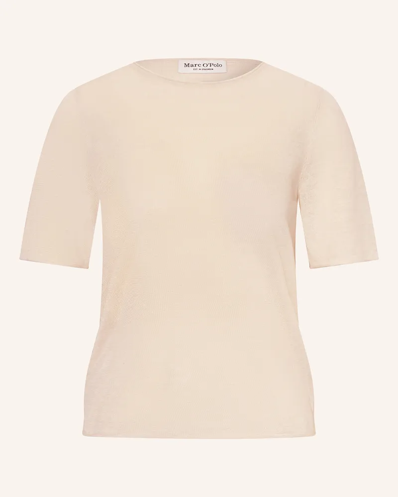 Marc O'Polo Strickshirt aus Leinen Ecru