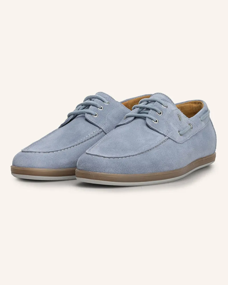 Floris van Bommel Bootsschuh De Zeiler 02 blau Hellblau