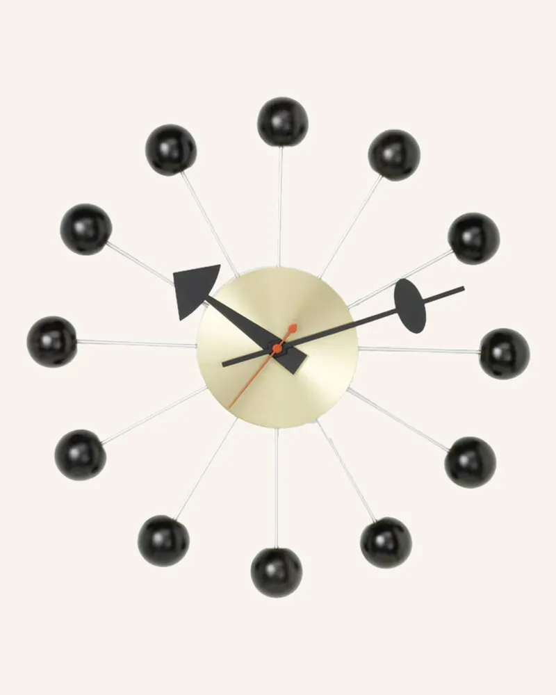 Vitra Wanduhr BALL CLOCK Schwarz