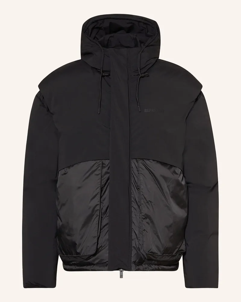 REPRESENT Daunenjacke Schwarz