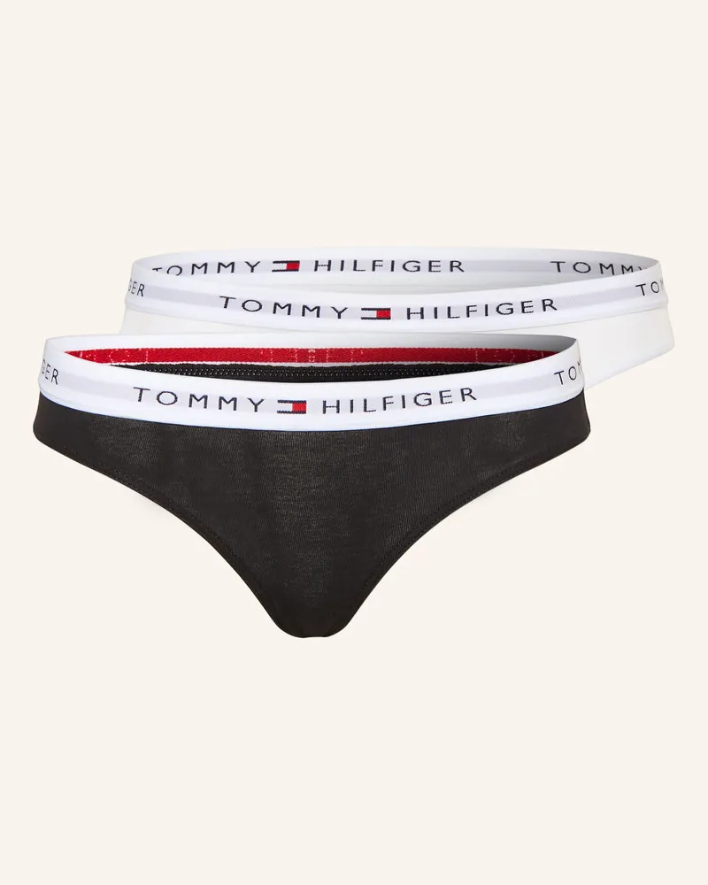 Tommy Hilfiger 2er-Pack Slips weiss Schwarz