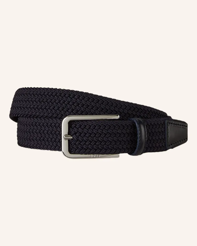 HUGO BOSS Flechtgürtel CLORIO Dunkelblau