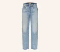 Levi's® Straight Jeans 501 Curve Mit Schmucksteinen blau