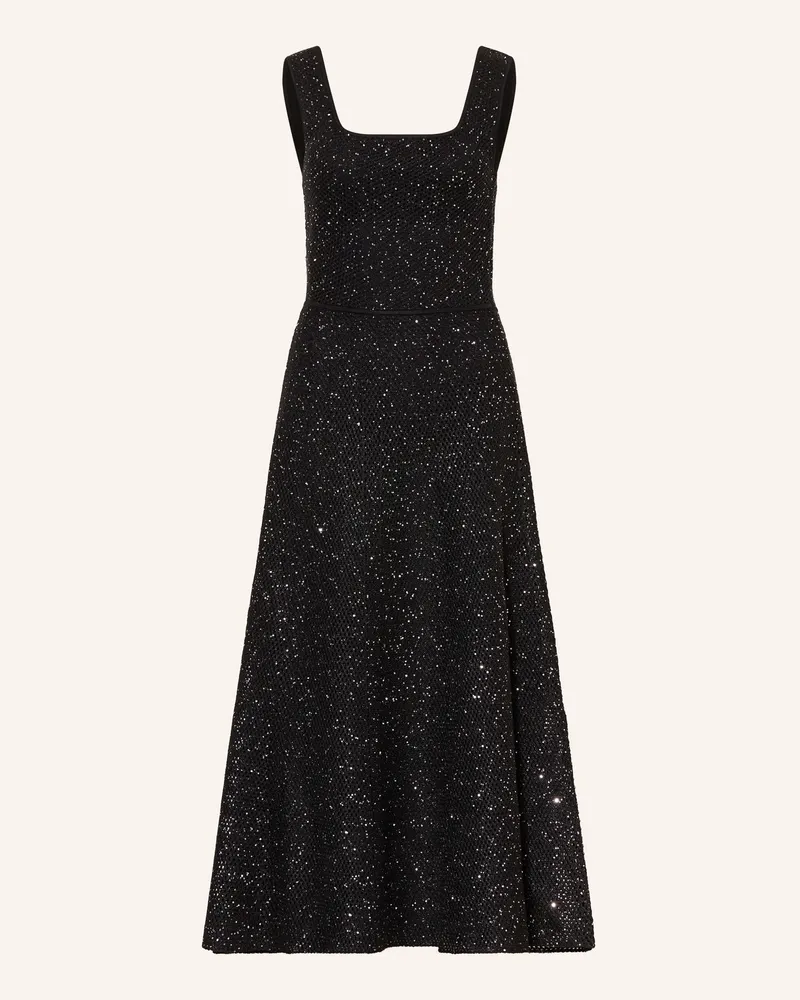 Maje Strickkleid Mit Pailletten Und Glitzergarn schwarz Schwarz